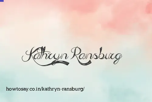 Kathryn Ransburg