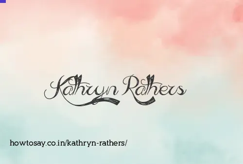 Kathryn Rathers