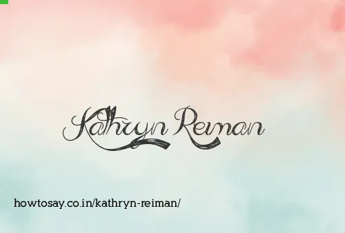 Kathryn Reiman