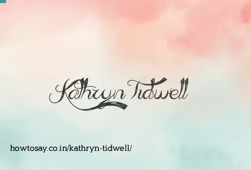 Kathryn Tidwell