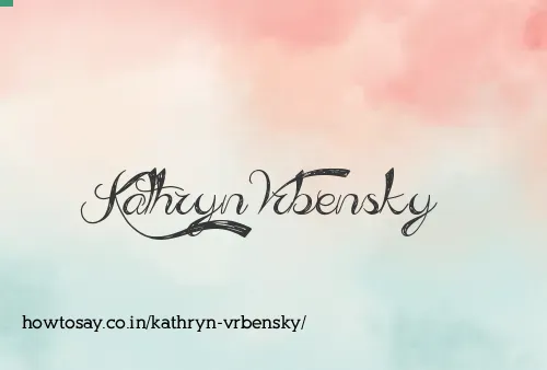 Kathryn Vrbensky