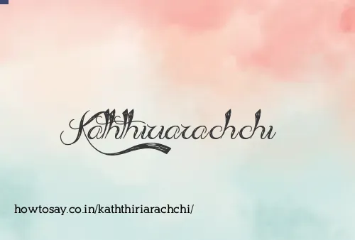 Kaththiriarachchi
