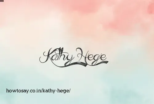 Kathy Hege