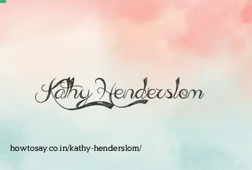 Kathy Henderslom