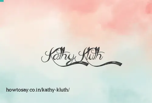 Kathy Kluth