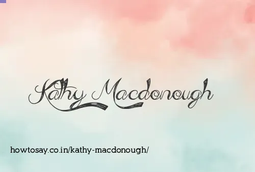 Kathy Macdonough