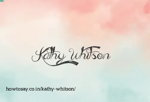 Kathy Whitson