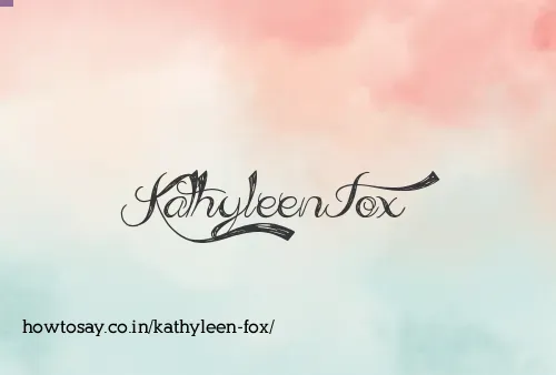 Kathyleen Fox