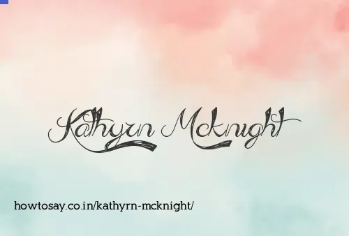 Kathyrn Mcknight