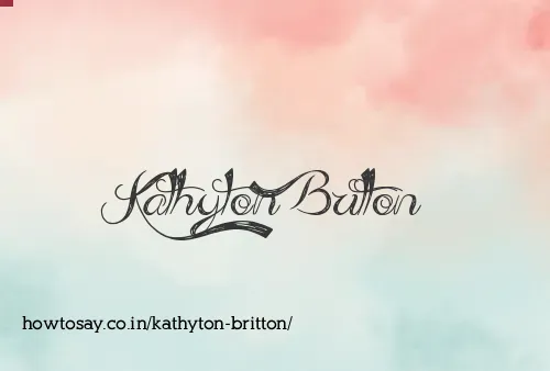 Kathyton Britton