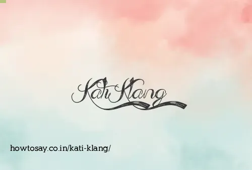 Kati Klang