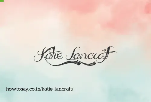 Katie Lancraft