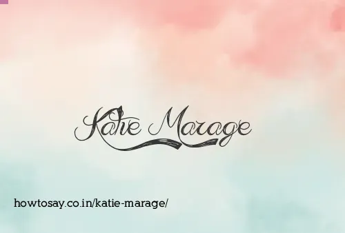 Katie Marage