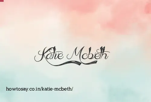 Katie Mcbeth