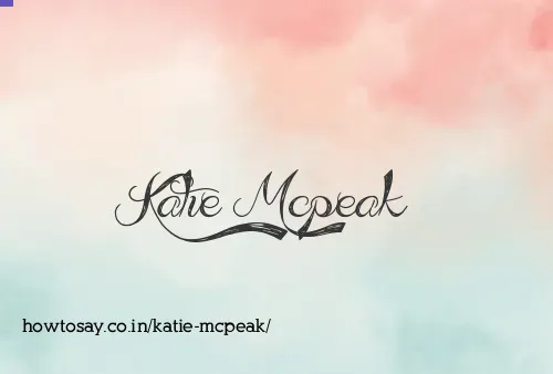 Katie Mcpeak
