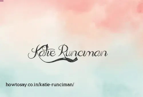 Katie Runciman