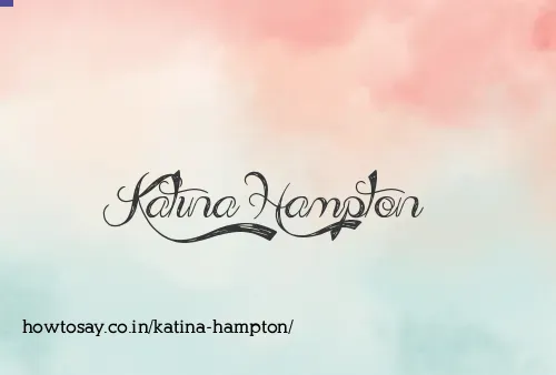 Katina Hampton