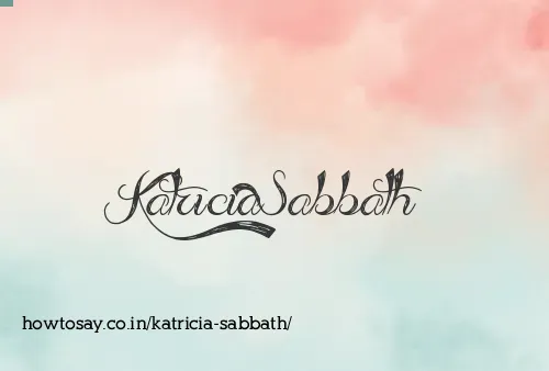 Katricia Sabbath