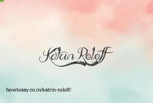 Katrin Roloff