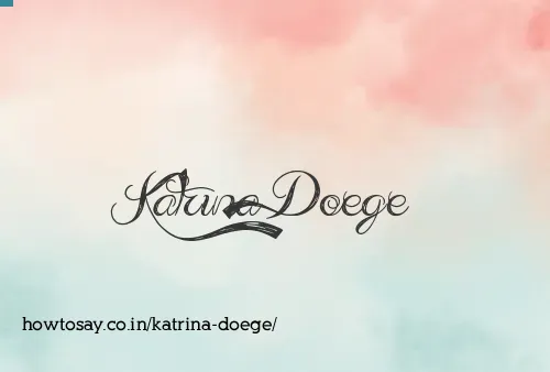 Katrina Doege