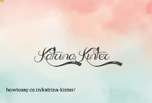 Katrina Kinter