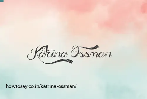 Katrina Ossman