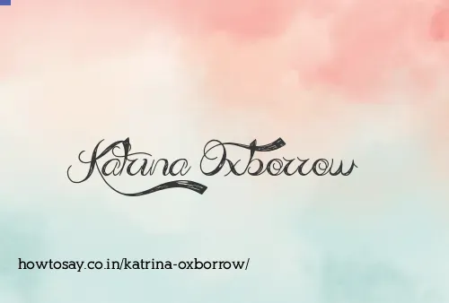 Katrina Oxborrow