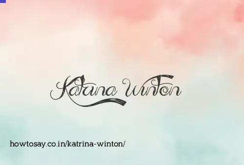Katrina Winton