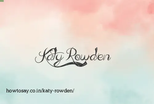 Katy Rowden