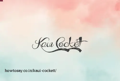 Kaui Cockett