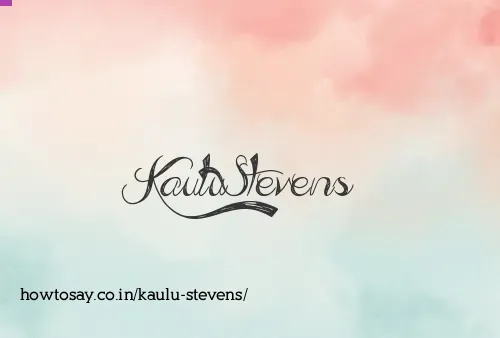 Kaulu Stevens