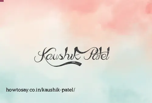 Kaushik Patel