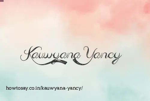 Kauwyana Yancy