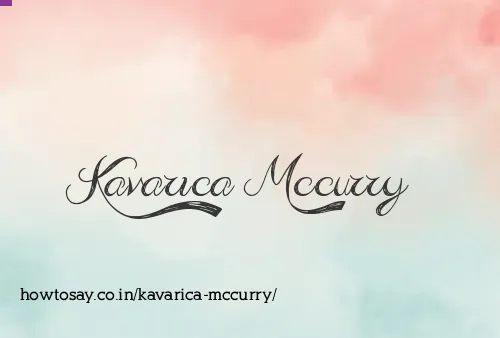 Kavarica Mccurry