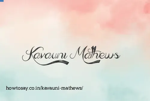 Kavauni Mathews
