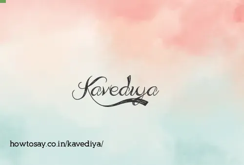 Kavediya
