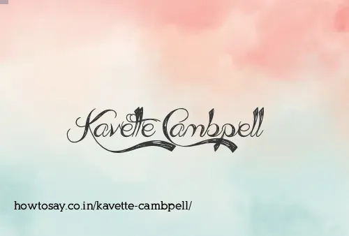 Kavette Cambpell
