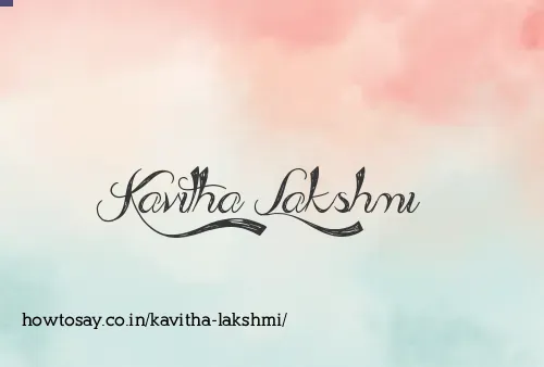 Kavitha Lakshmi