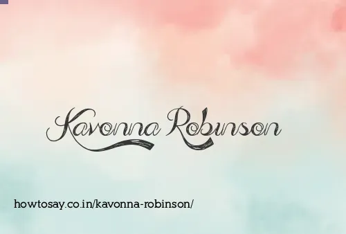 Kavonna Robinson