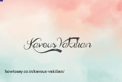 Kavous Vakilian