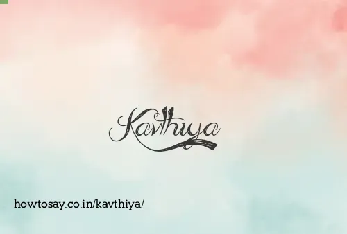 Kavthiya