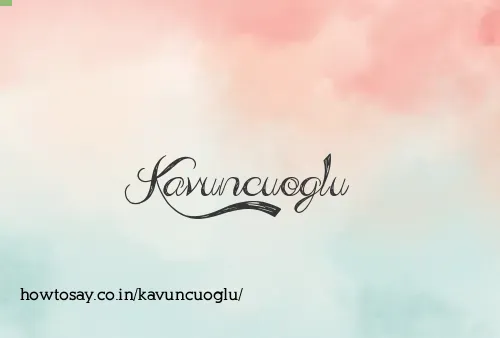 Kavuncuoglu