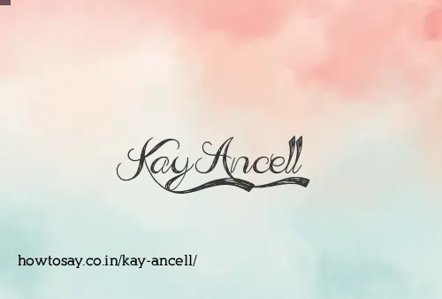 Kay Ancell