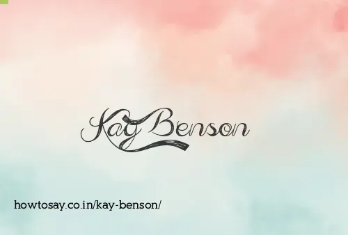 Kay Benson