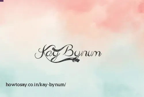 Kay Bynum