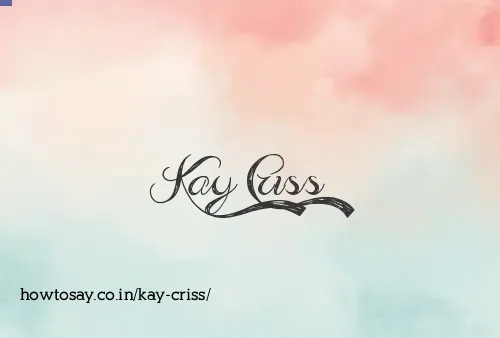 Kay Criss