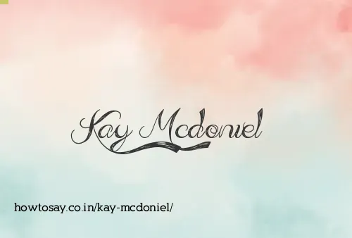 Kay Mcdoniel