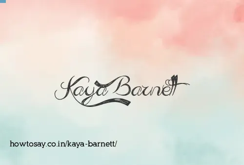 Kaya Barnett