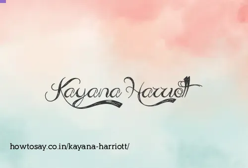 Kayana Harriott