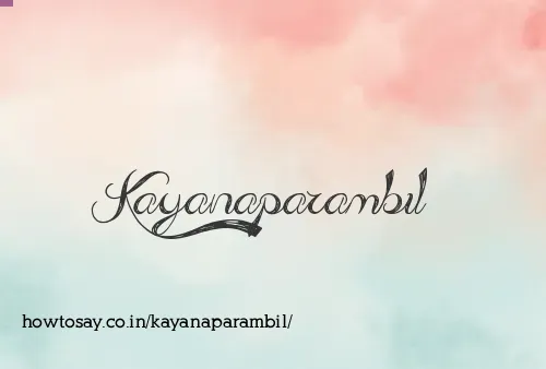 Kayanaparambil